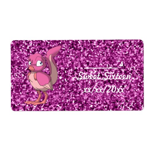 Berry Yogurt Reptilian Bird Wein oder Wasserflasch (Vorne)