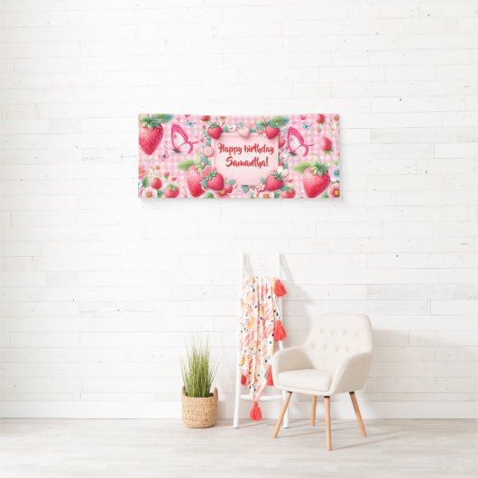Berry zum ersten Geburtstag Banner (Insitu)