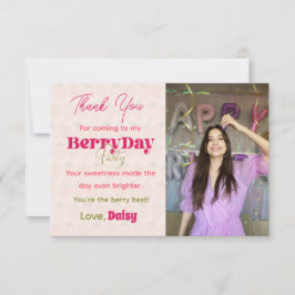 BerryDay Party - Geburtstagswohnung Dankeschön-Kar Dankeskarte