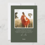 Berryful Botanisches Muster Weihnachtsfotokarte Feiertagskarte (Rückseite)