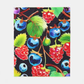 Berryful Delight Art Fleecedecke (Vorderseite)