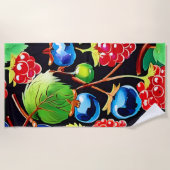 Berryful Delight Art Strandtuch (Vorderseite)