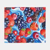 Berrylicious Blue Dream Fleecedecke (Vorderseite (Horizontal))