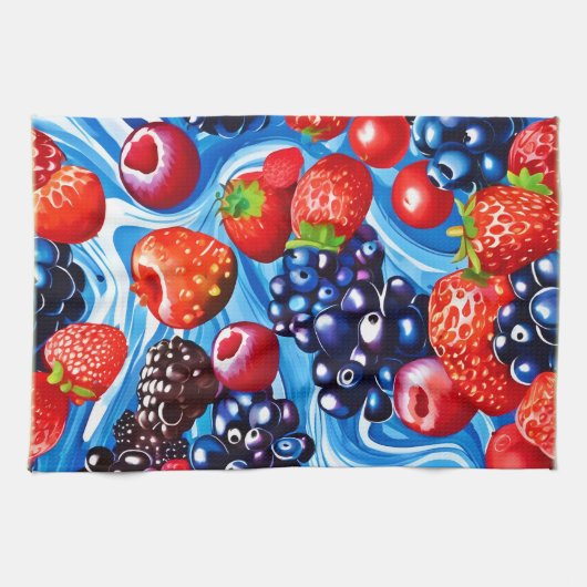 Berrylicious Blue Dream Geschirrtuch (Horizontal)