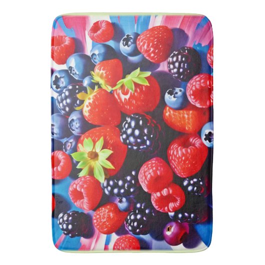 Berrylicious Burst Badematte (Vorderseite Vertikal)