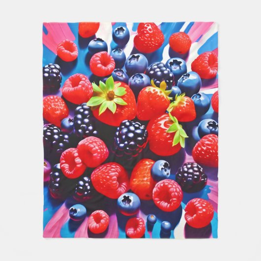 Berrylicious Burst Fleecedecke (Vorderseite)