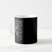 Berserk Bear Warrior Odin Runes Norse Compass Viki Kaffeetasse (Vorderseite Links)