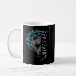 Berserker Bär Krieger Odin Runen Nordischer Kompas Kaffeetasse