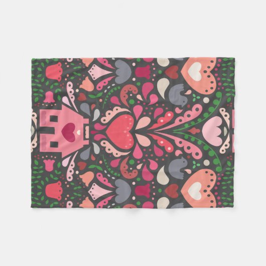 Bersten an den Nähten mit Liebe! Fleecedecke (Vorderseite (Horizontal))