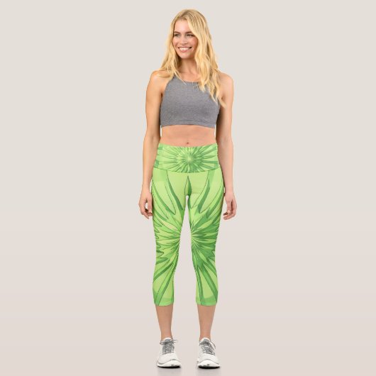 Berstend vor Leben Capri Leggings (Vorderseite)