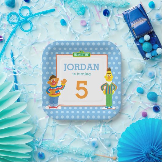 Bert and Ernie Birthday Pappteller (Party)