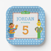 Bert and Ernie Birthday Pappteller (Vorderseite)