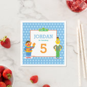 Bert and Ernie Birthday Serviette (Beispiel)