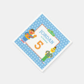 Bert and Ernie Birthday Serviette (Ecke)