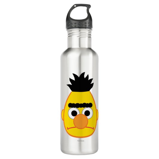 Bert Angry Face Edelstahlflasche (Vorderseite)