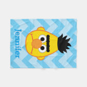 Bert Angry Face | Name hinzufügen Fleecedecke (Vorderseite (Horizontal))