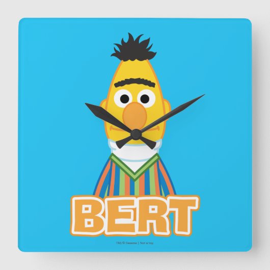 Bert Classic Style Quadratische Wanduhr (Vorderseite)