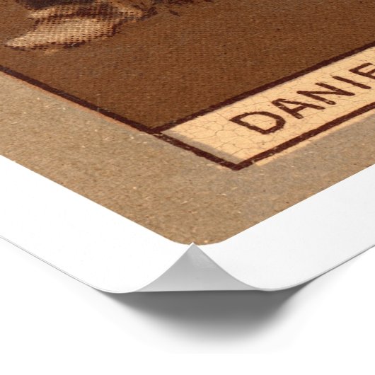 Bert Daniels Yankees Baseball 1912 Poster (Ecke)