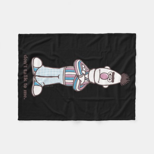 Bert Dont Talk To Me Fleecedecke (Vorderseite (Horizontal))