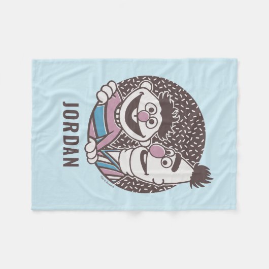 Bert & Ernie | Bros Fleecedecke (Vorderseite (Horizontal))