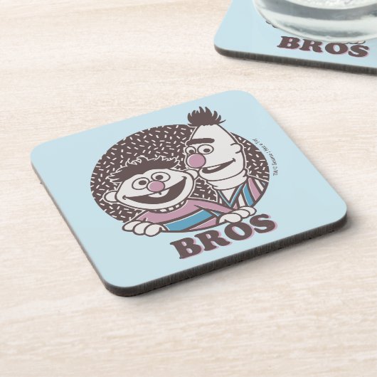 Bert & Ernie | Bros Getränkeuntersetzer (Linke Seite)