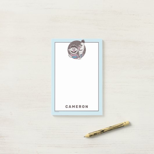 Bert & Ernie | Bros Post-it Klebezettel (Auf Schreibtisch)