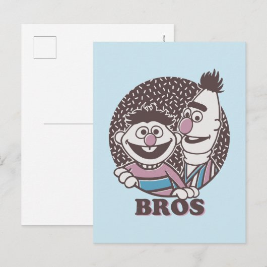 Bert & Ernie | Bros Postkarte (Vorne/Hinten)