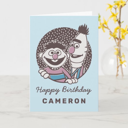 Bert & Ernie| Brot Karte (Gelbe Blume)