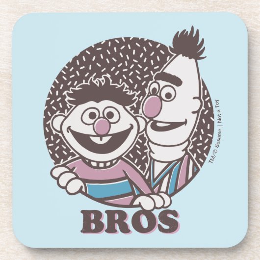Bert & Ernie | Brüder Getränkeuntersetzer (Vorderseite)