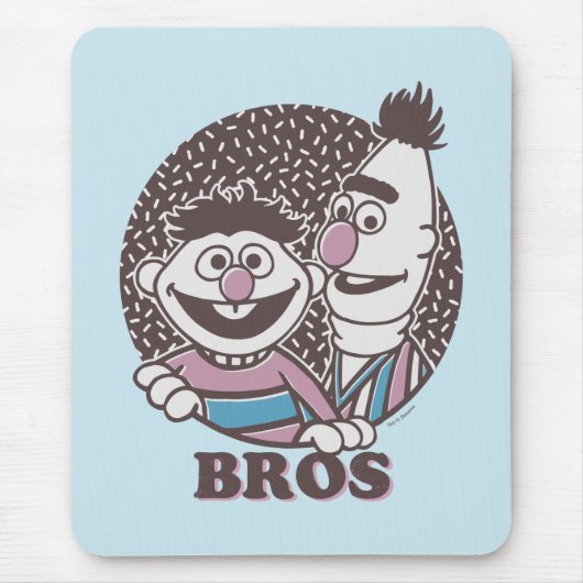 Bert & Ernie | Brüder Mousepad (Vorne)