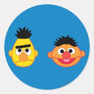 Bert & Ernie Emojis Runder Aufkleber