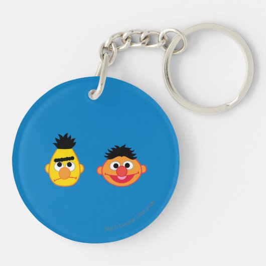 Bert & Ernie Emojis Schlüsselanhänger (Rückseite)