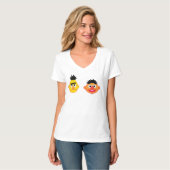 Bert & Ernie Emojis T-Shirt (Vorderseite Vollansicht)