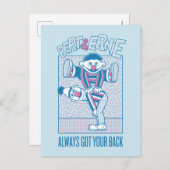 Bert & Ernie | Immer den Rücken Got Postkarte (Vorne/Hinten)