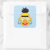 Bert Face mit Tränen der Freude Quadratischer Aufkleber (Tasche)