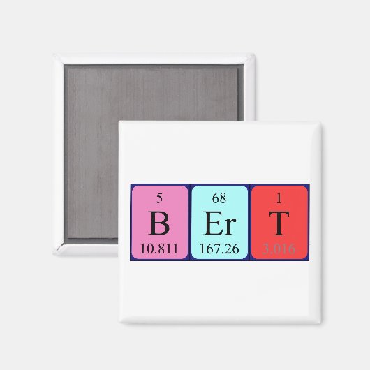 Bert Periodenmagnet Magnet (Vorderseite/Rückseite)