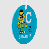 Bert | Personalisierter Name mit Foto Ornament (Vorderseite)