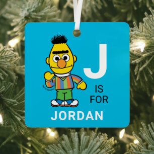Bert   Personalisierter Name mit Foto Ornament Aus Metall