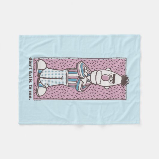 Bert | Sprich nicht mit mir Fleecedecke (Vorderseite (Horizontal))