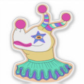 Bert the Clown Dragon Sticker (Vorderseite)