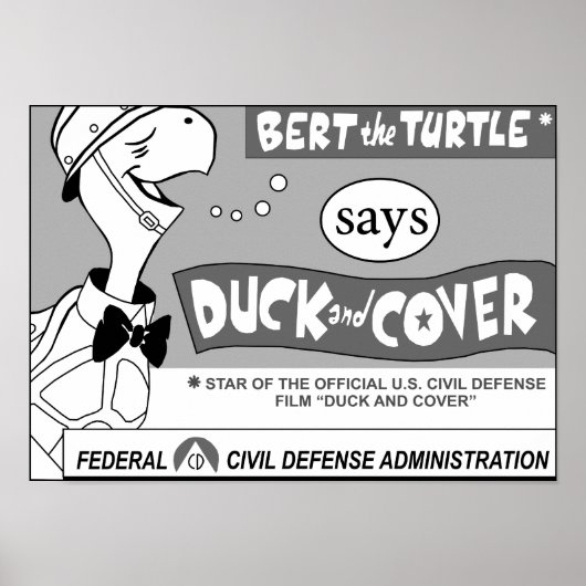 Bert the Turtle Says Poster (Vorne)