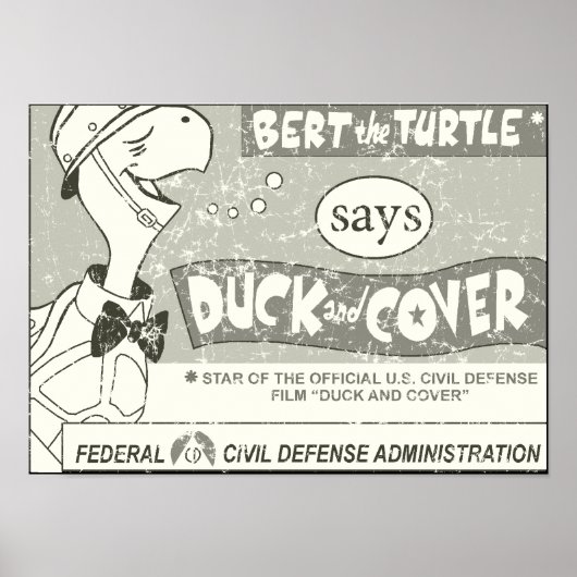 Bert the Turtle Says Poster (Vorne)