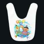 Bert und Ernie Birthday Balloons Babylätzchen<br><div class="desc">Karo diese Illustration von Bert und Ernie mit bunten Birthday Balloons!</div>