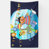 Bert und Ernie Birthday Balloons Banner (Vertikal)