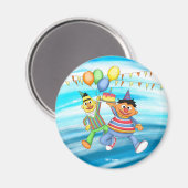 Bert und Ernie Birthday Balloons Magnet (Vorderseite/Rückseite)