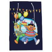 Bert und Ernie Birthday Balloons Mittlere Geschenktüte (Vorderseite)