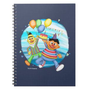 Bert und Ernie Birthday Balloons Notizblock
