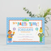 Bert und Ernie Birthday Einladung (Stehend Vorderseite)