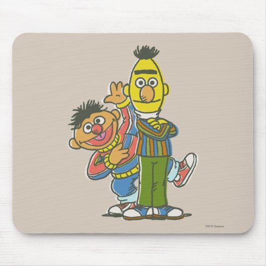 Bert und Ernie Classic Style Mousepad (Vorne)
