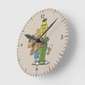 Bert und Ernie Classic Style Runde Wanduhr (Winkel)